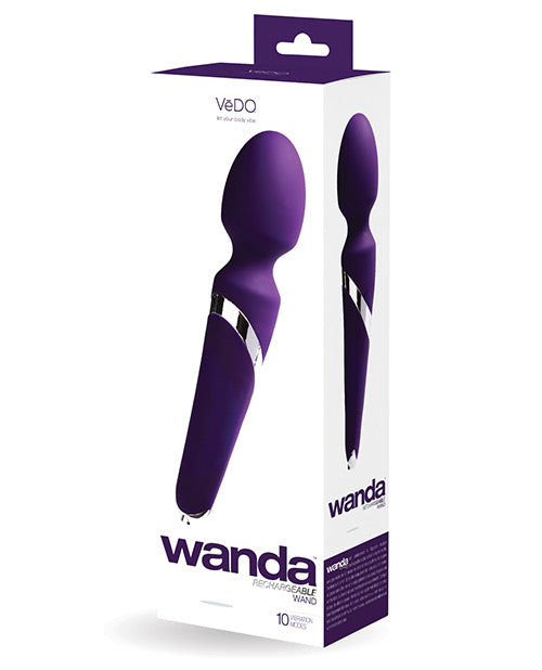Vedo Wanda Rechargeable Wand - Deep Purple - LUST Depot