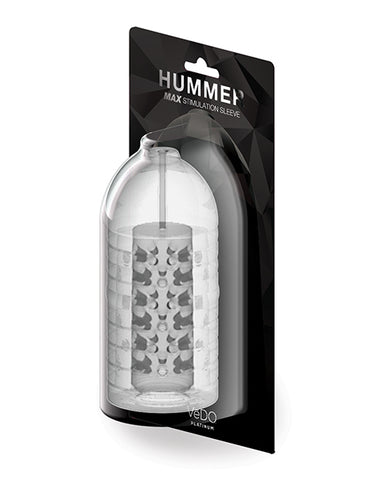 Vedo Hummer Textured Sleeve - Crystal Clear - LUST Depot
