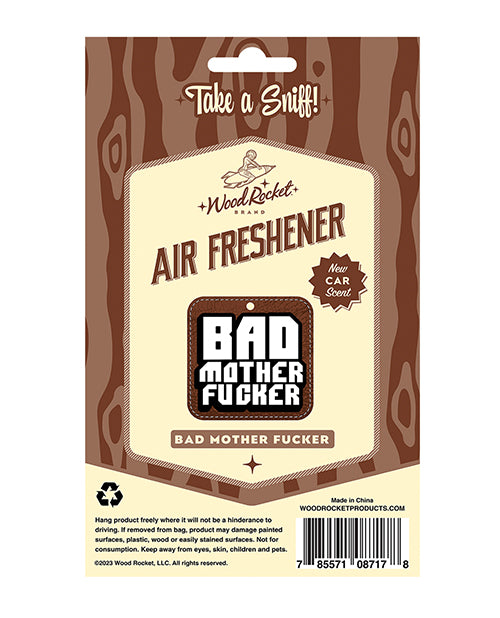 Wood Rocket Bad Mother Fucker Air Freshener - New Car Smell - LUST Depot