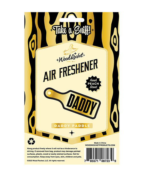 Wood Rocket Daddy Paddle Air Freshener - Peach - LUST Depot