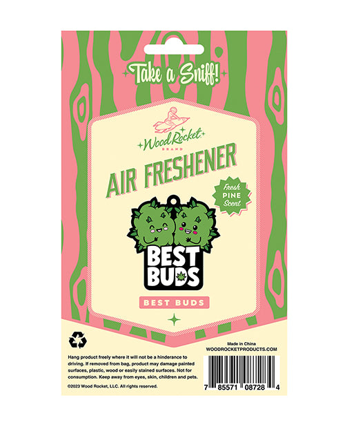 Wood Rocket Best Buds Air Freshener - Pine - LUST Depot