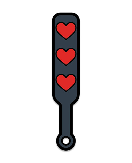Wood Rocket Sex Toy Hearts Paddle Pin - Black-red - LUST Depot