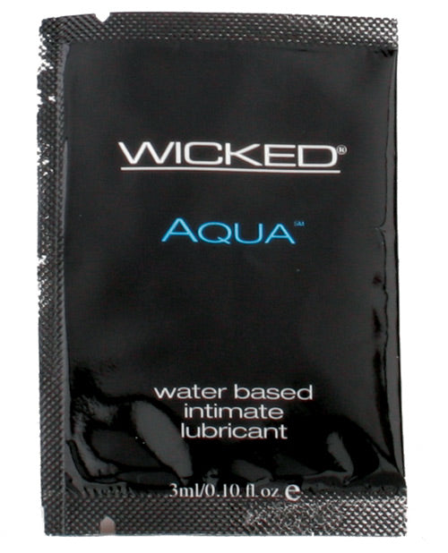 Wicked Sensual Care Aqua Water Based Lubricant - .1 Oz Fragrance Free - LUST Depot