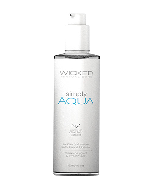 Wicked Sensual Care Simply Aqua Water Based Lubricant - 4 Oz - LUST Depot