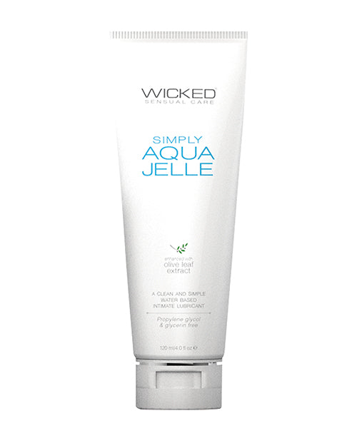 Wicked Sensual Care Simply Aqua Jelle Water Based Lubricant - 4 Oz - LUST Depot