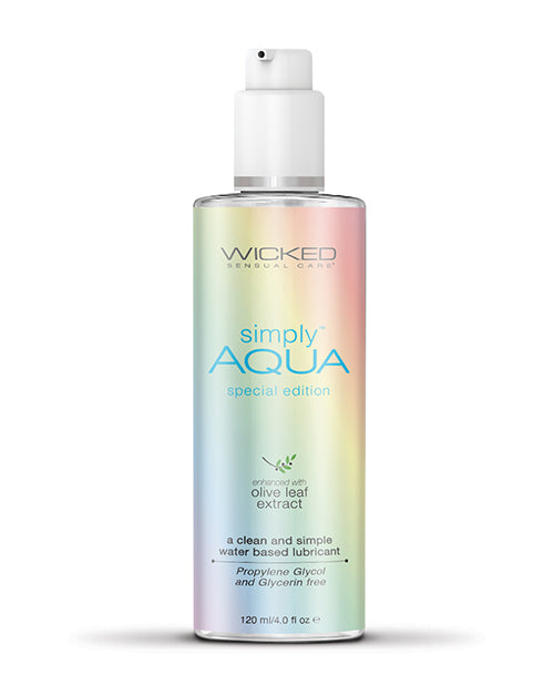 Wicked Sensual Care Aqua Special Edition Water Based Lubricant - 4 Oz - LUST Depot