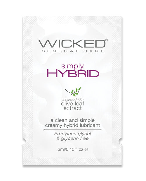 Wicked Sensual Care Simply Hybrid Lubricant - .1 Oz. - LUST Depot