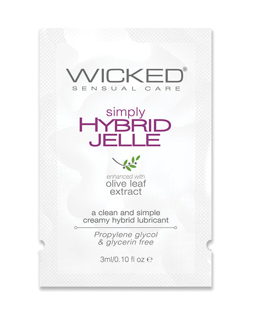 Wicked Sensual Care Simply Hybrid Jelle Lubricant - .1 Oz - LUST Depot