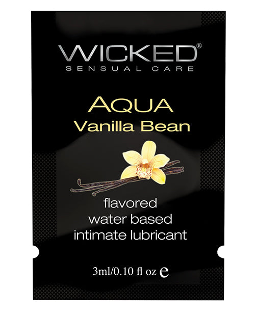 Wicked Sensual Care Water Based Lubricant - .1 Oz Vanilla Bean - LUST Depot