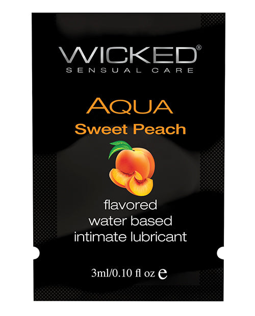 Wicked Sensual Care Water Based Lubricant - .1 Oz Sweet Peach - LUST Depot