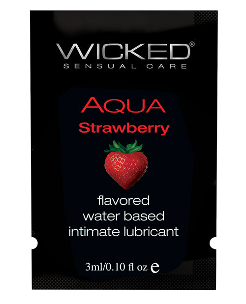 Wicked Sensual Care Water Based Lubricant - .1 Oz Strawberry - LUST Depot