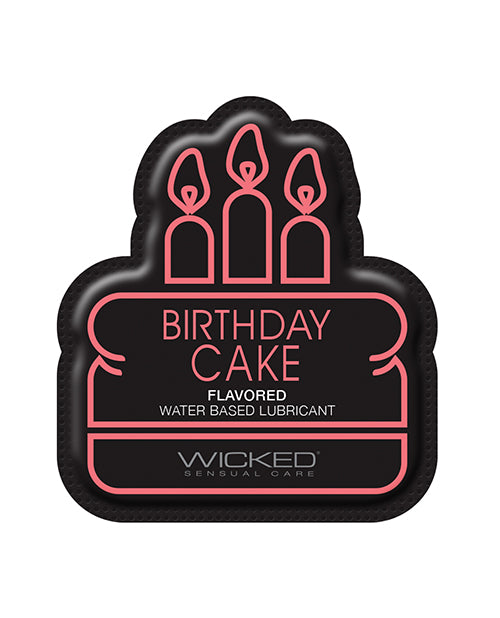 Wicked Sensual Care Water Based Lubricant - .1 Oz Birthday Cake - LUST Depot