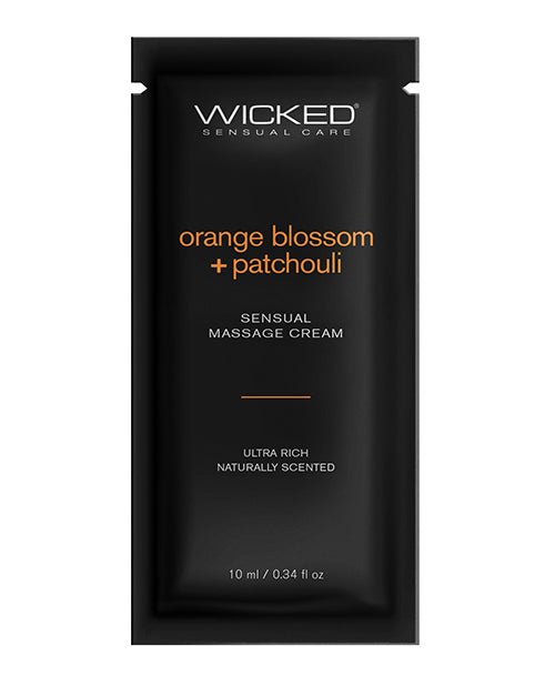 Wicked Sensual Care Orange Blossom & Patchouli Massage Cream  - .34 Oz - LUST Depot