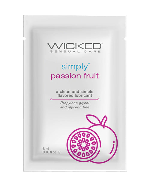 Wicked Sensual Care Simply Water Based Lubricant - .1 Oz Passion Fruit - LUST Depot