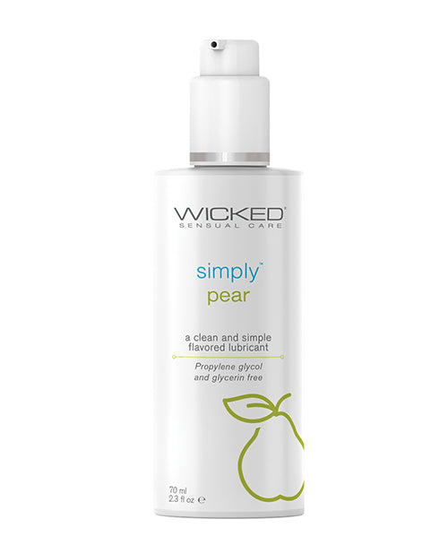 Wicked Sensual Care Simply Water Based Lubricant - 2.3 Oz Pear - LUST Depot