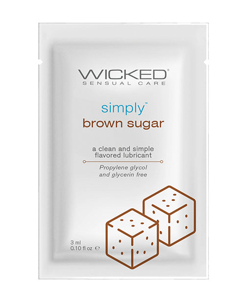 Wicked Sensual Care Simply Water Based Lubricant - .1 Oz Brown Sugar - LUST Depot