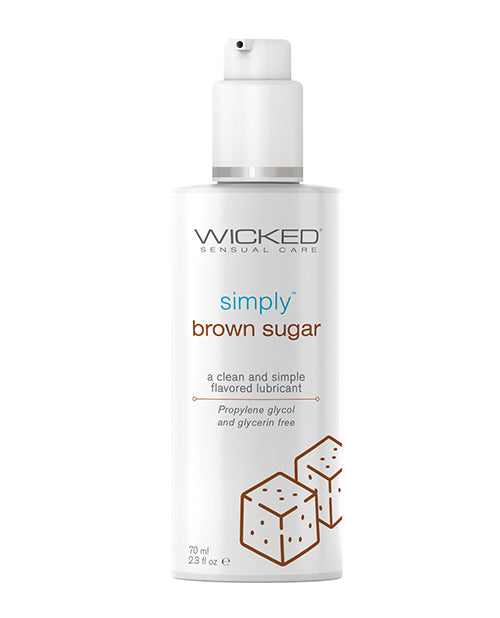 Wicked Sensual Care Simply Water Based Lubricant - 2.3 Oz Brown Sugar - LUST Depot