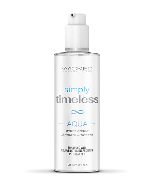 Wicked Sensual Care Simply Timeless Aqua Water Based Lubricant - 4 Oz - LUST Depot