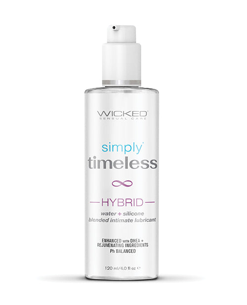 Wicked Sensual Care Simply Timeless Hybrid Water & Silicone Lubricant - 4 Oz - LUST Depot