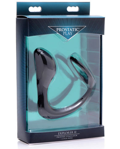 Prostatic Play Explorer 2 Prostate Stimulator & Cock Ring - LUST Depot