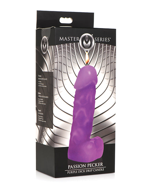 Master Series Passion Pecker Dick Drip Candle - Purple - LUST Depot