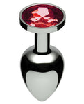 Master Series Lucent Jewel Accented Anal Plug - Ruby - LUST Depot