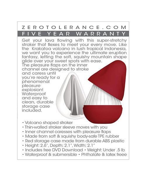 Zero Tolerance Krakatoa Stroker - White - LUST Depot